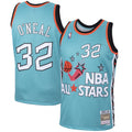 Shaquille O'Neal Mitchell & Ness Teal Eastern Conference 1996 All-Star Hardwood Classics Swingman Jersey for Men product