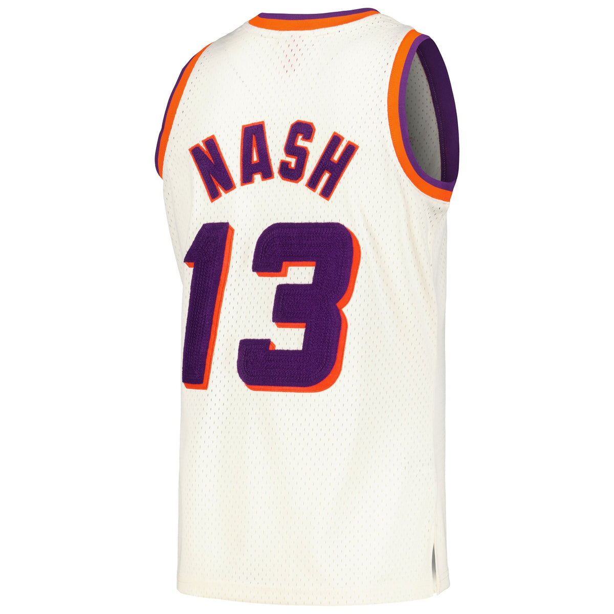Phoenix Suns Steve Nash Mitchell & Ness Cream Chainstitch Swingman Jersey for Men product image 4, provided for visual