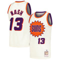 Phoenix Suns Steve Nash Mitchell & Ness Cream Chainstitch Swingman Jersey for Men product image 1, provided for visual