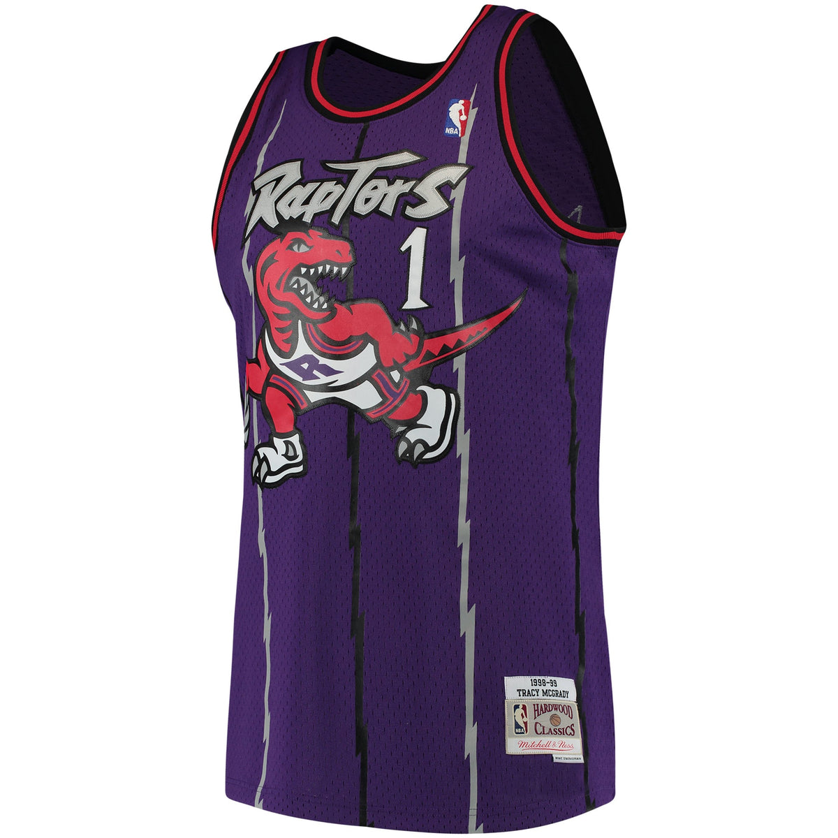 Toronto Raptors Tracy McGrady Mitchell & Ness Purple Hardwood Classics Swingman Jersey for Men product image 3, provided for