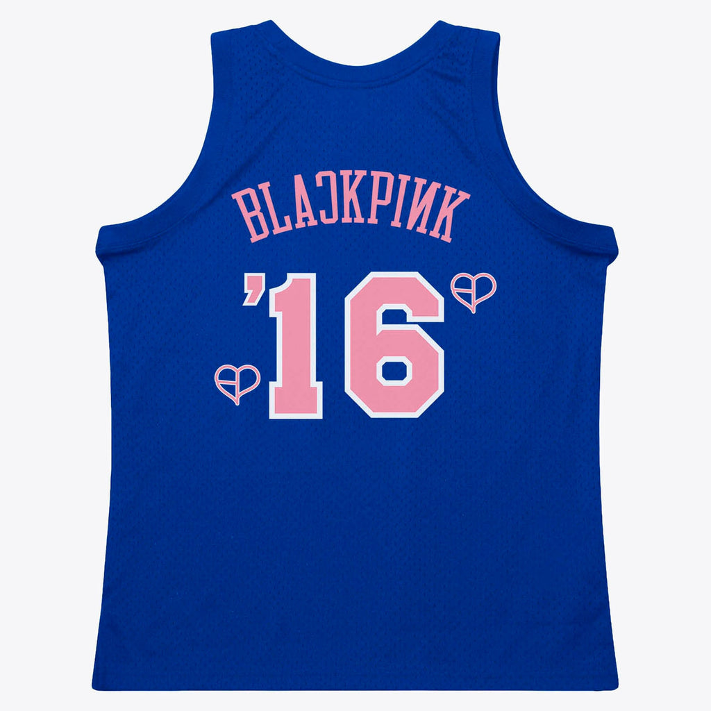 New York Knicks Mitchell & Ness x BLACKPINK Blue Hardwood Classics Swingman Jersey - Limited Edition for Men product image