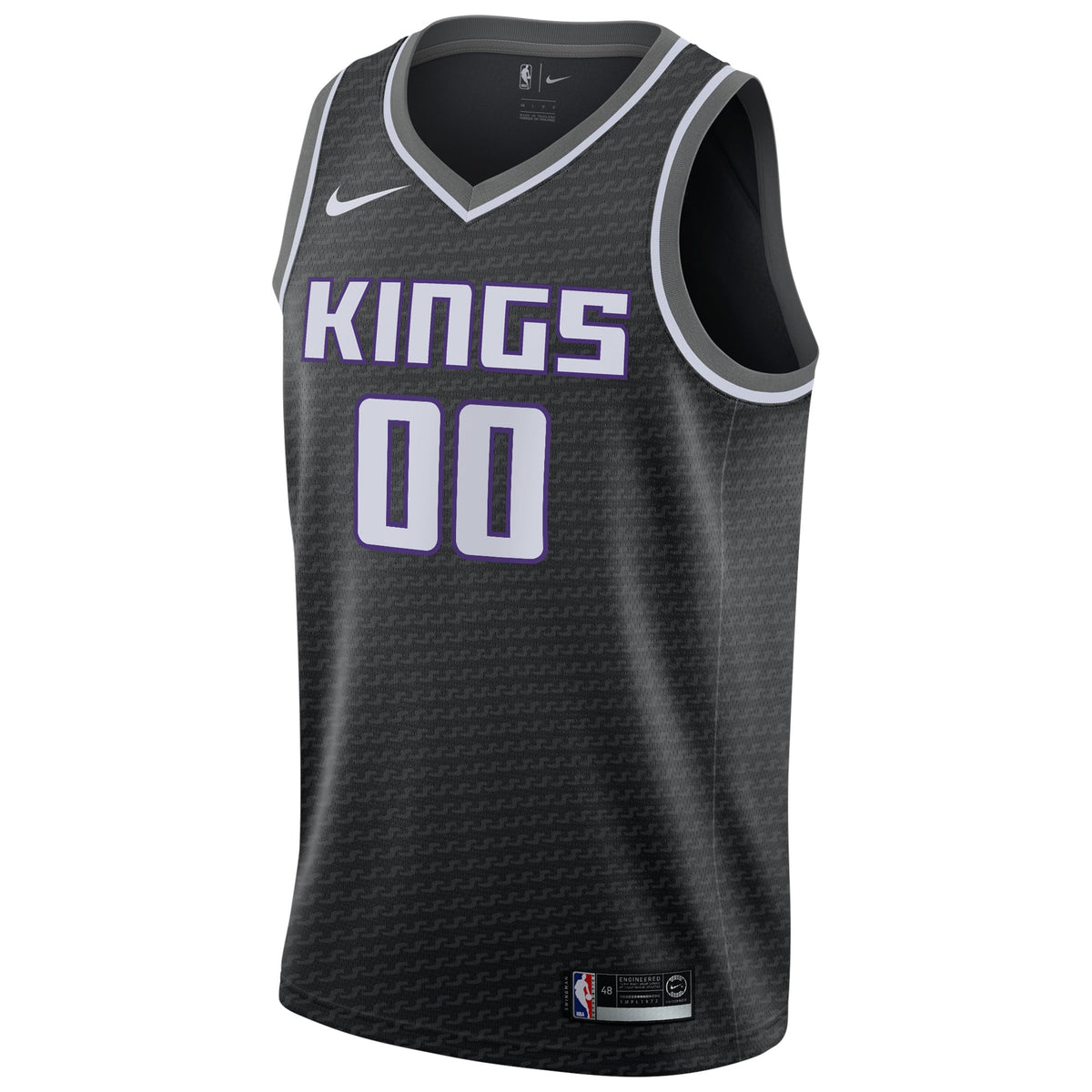 Sacramento Kings Nike Black Swingman Custom Jersey - Statement Edition for Men product image 3, provided for visual