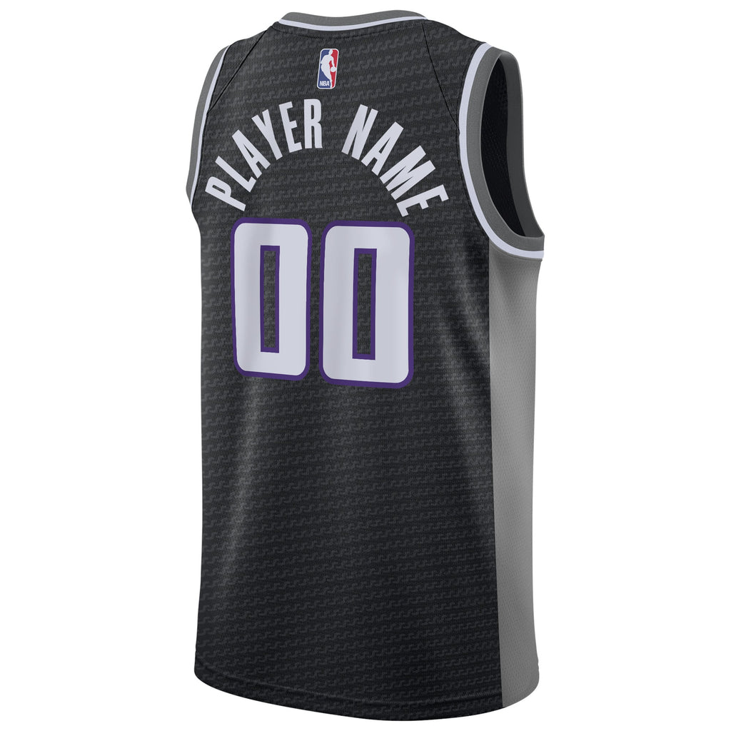 Sacramento Kings Nike Black Swingman Custom Jersey - Statement Edition for Men product image 4, provided for visual