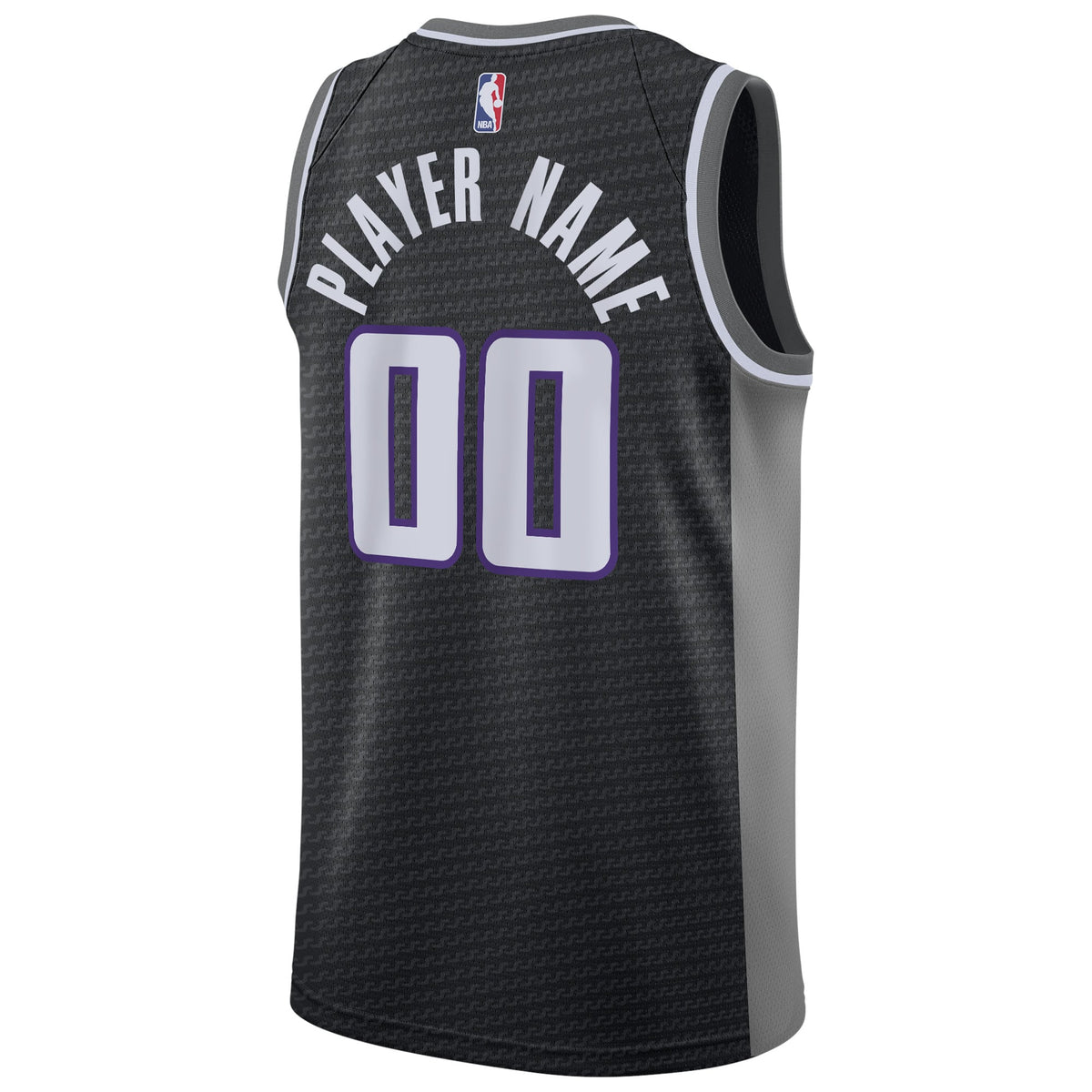 Sacramento Kings Nike Black Swingman Custom Jersey - Statement Edition for Men product image 4, provided for visual