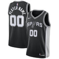 San Antonio Spurs Nike Black Swingman Custom Jersey - Icon Edition for Men product image 1, provided for visual reference