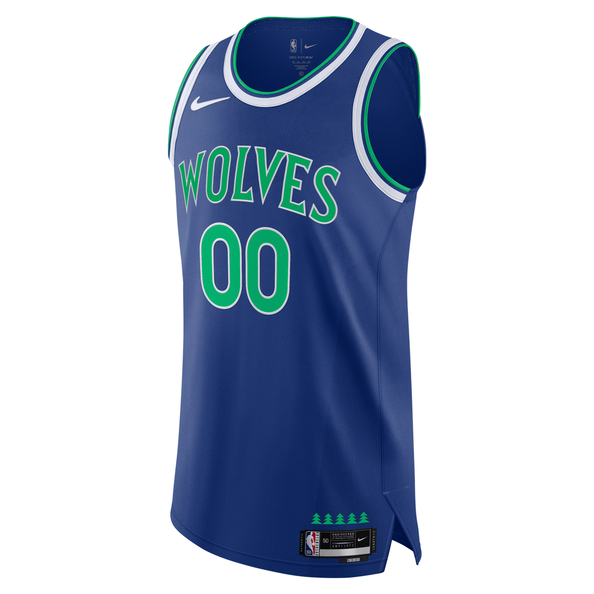 Minnesota Timberwolves Nike Blue Authentic Custom Jersey - Icon Edition for Men product image 3, provided for visual