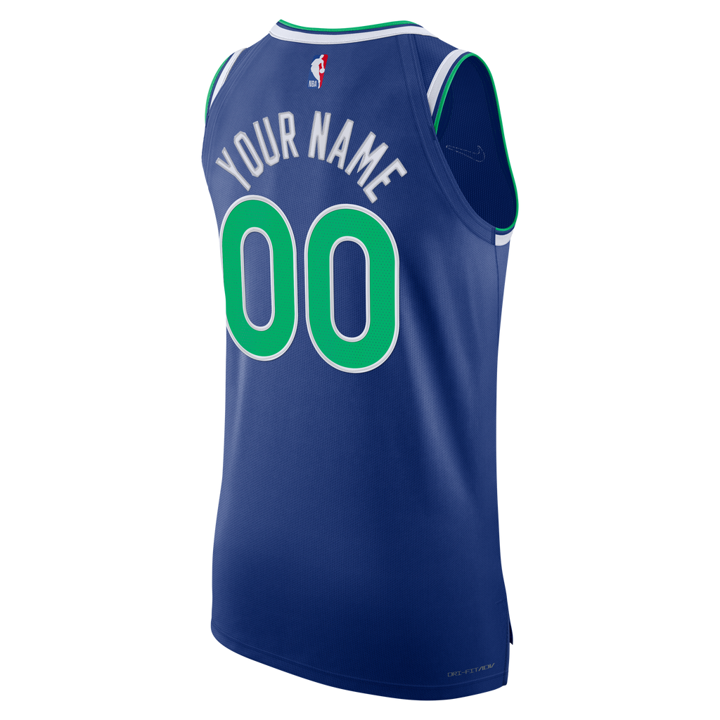 Minnesota Timberwolves Nike Blue Authentic Custom Jersey - Icon Edition for Men product image 4, provided for visual