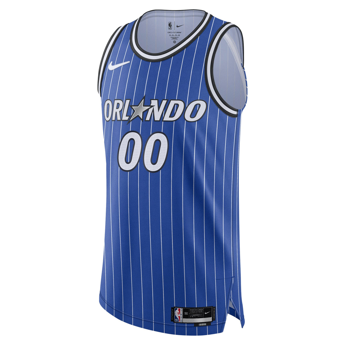 Orlando Magic Nike Blue Authentic Custom Jersey - Icon Edition for Men product image 3, provided for visual reference and