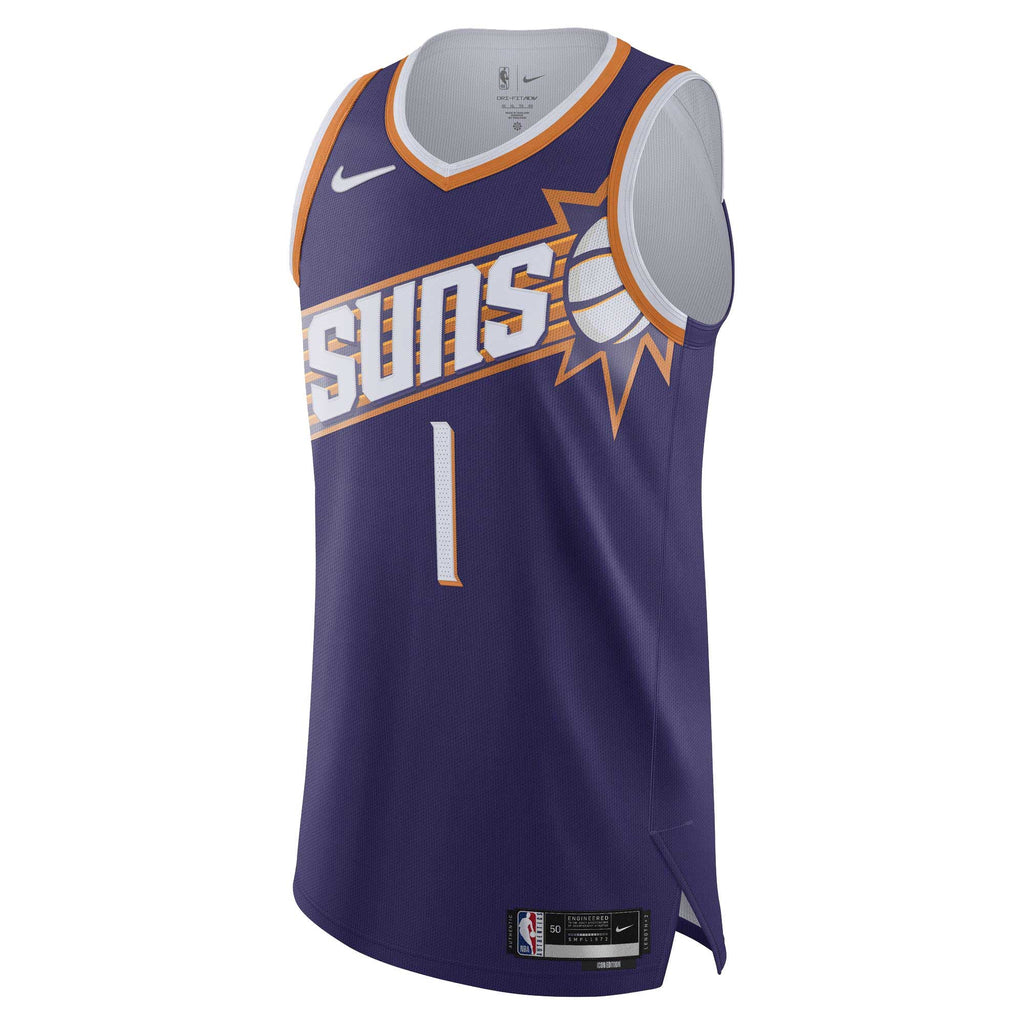Phoenix Suns Devin Booker Nike Purple Authentic Jersey - Icon Edition for Men product image 3, provided for visual reference