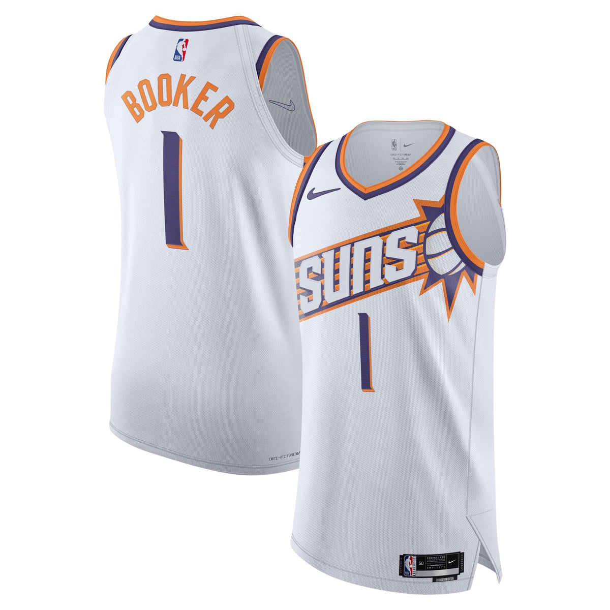 Phoenix Suns Devin Booker Nike White Authentic Jersey - Association Edition for Men product image 1, provided for visual