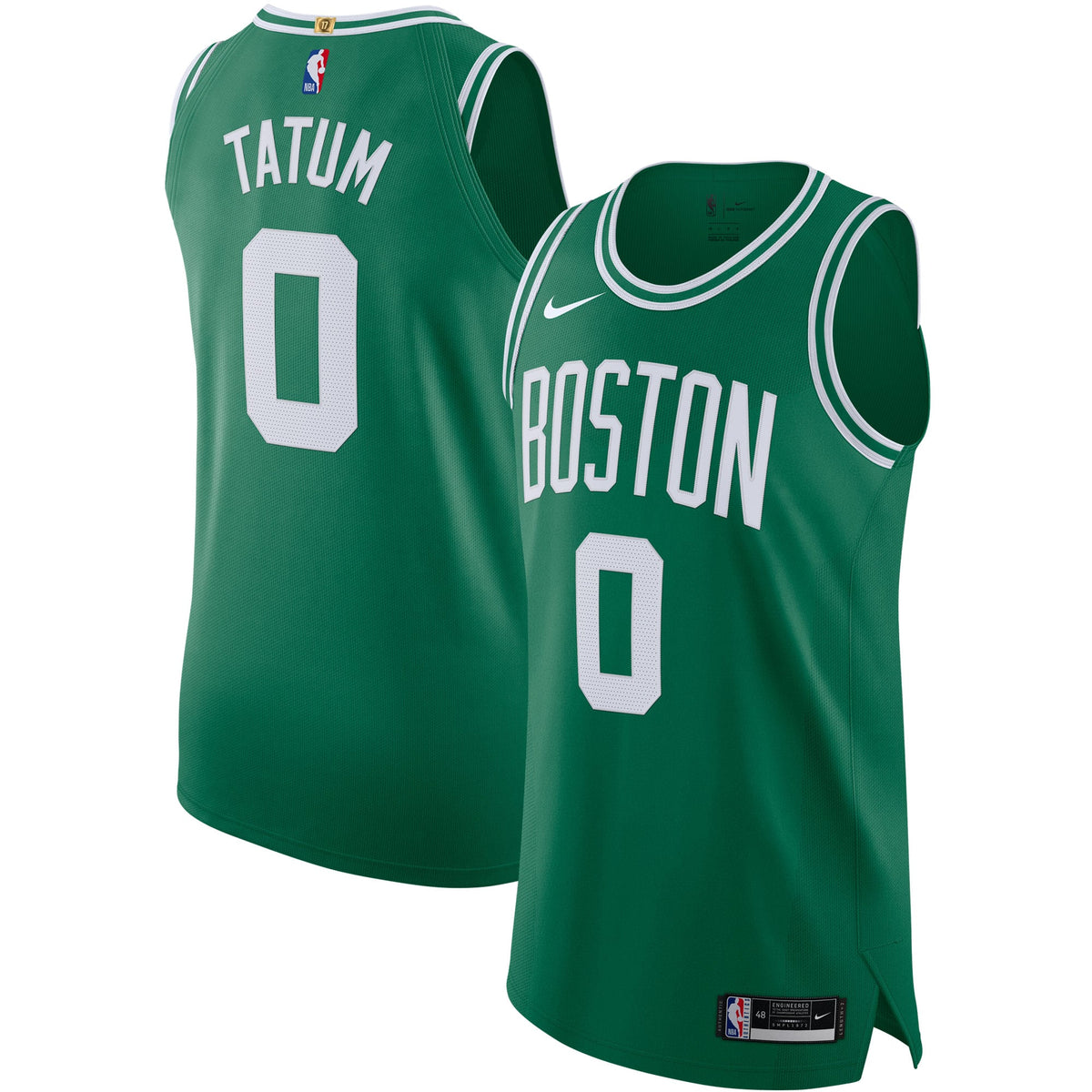 Boston Celtics Jayson Tatum Nike Kelly Green Authentic Jersey - Icon Edition for Men product image 2, provided for visual