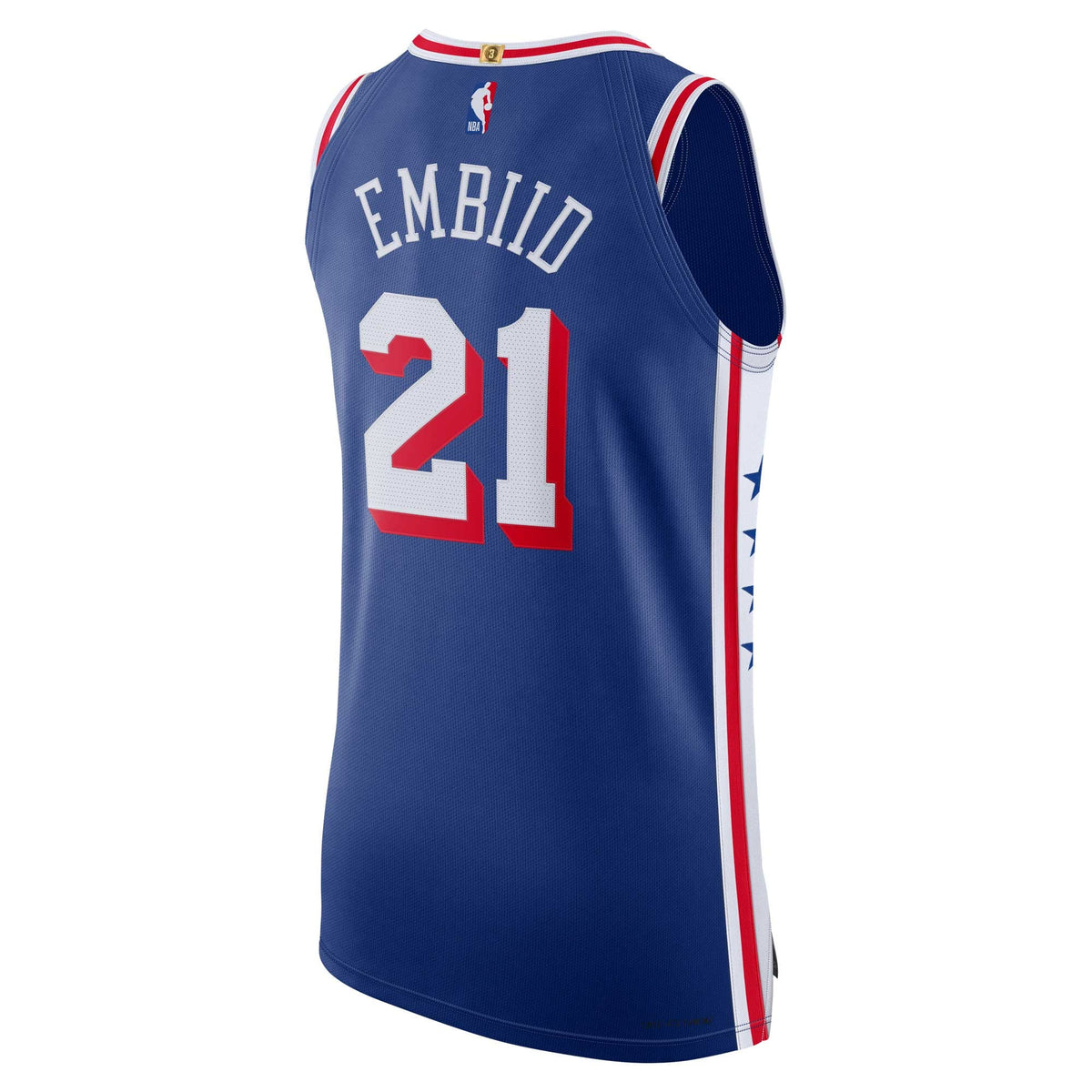 Philadelphia 76ers Joel Embiid Nike Royal Authentic Jersey - Icon Edition for Men product image 4, provided for visual