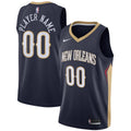 New Orleans Pelicans Nike Navy Swingman Custom Jersey - Icon Edition for Men product image 1, provided for visual reference
