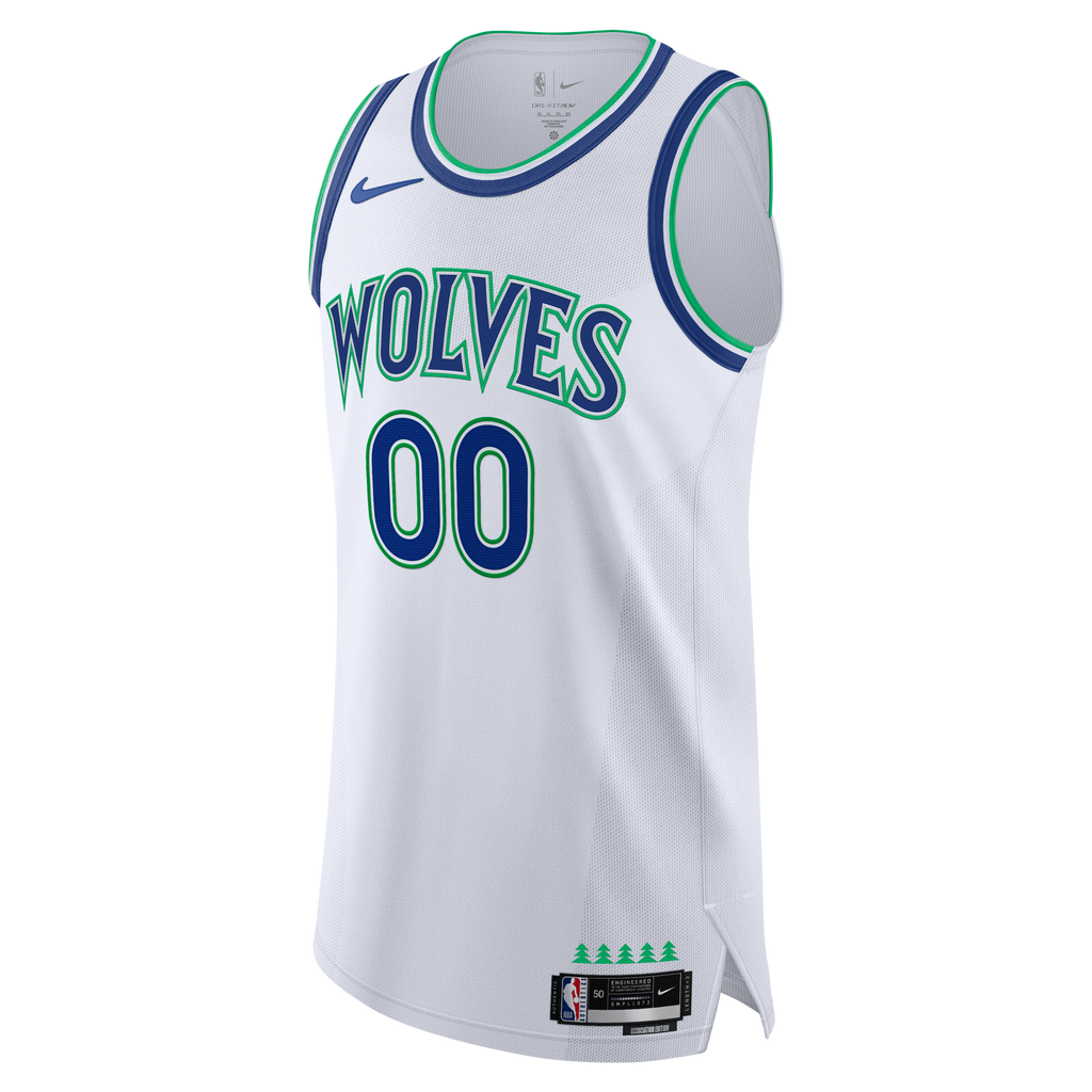 Minnesota Timberwolves Nike White Authentic Custom Jersey - Association Edition for Men product image 3, provided for visual