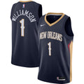 New Orleans Pelicans Zion Williamson Nike Navy Swingman Jersey - Icon Edition for Men product image 1, provided for visual