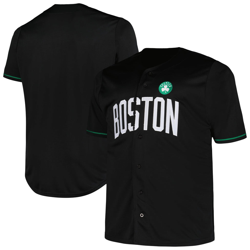 Boston Celtics Profile Black Big & Tall Pop Jersey for Men product image 1, provided for visual reference and product detail