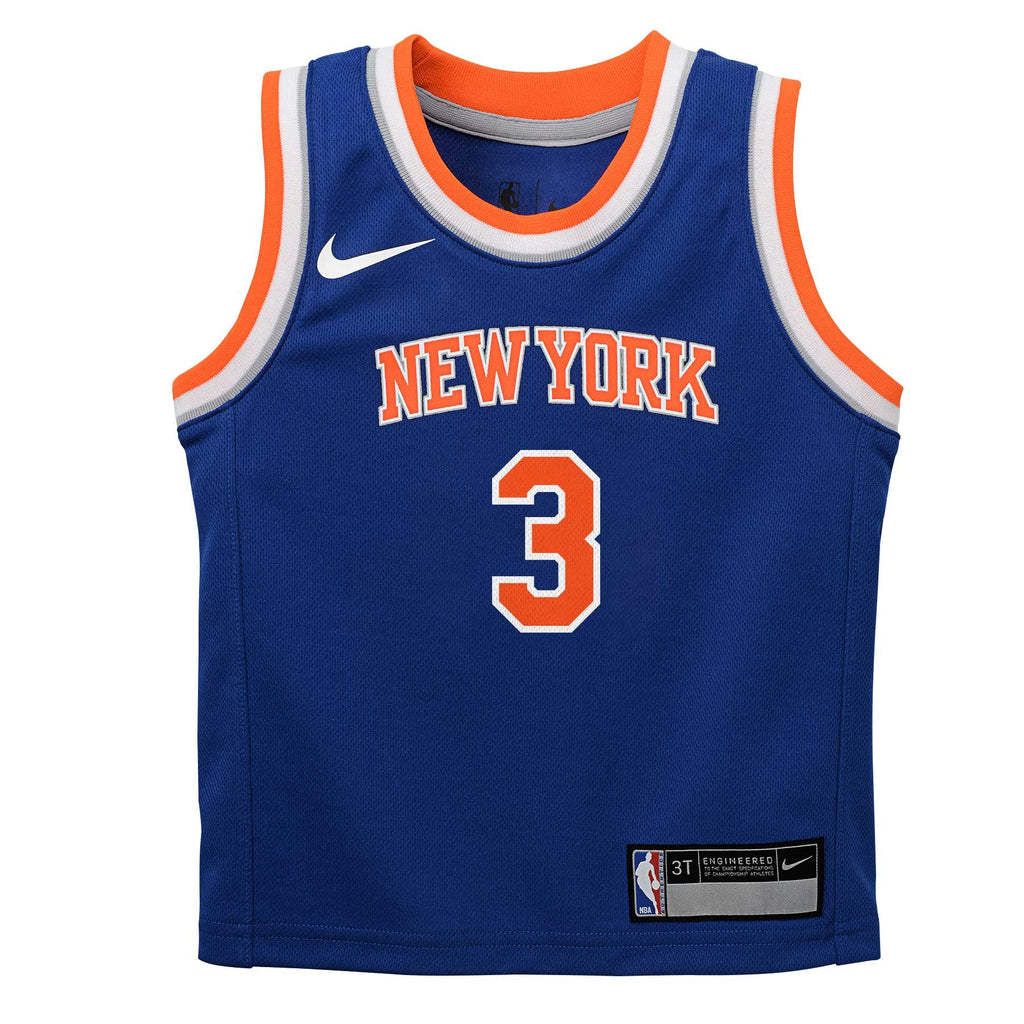 Preschool New York Knicks Josh Hart Nike Blue Replica Swingman Jersey - Icon Edition product image 3, provided for visual