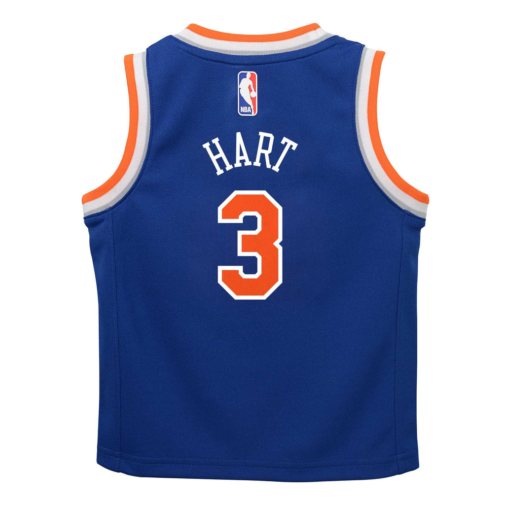 Preschool New York Knicks Josh Hart Nike Blue Replica Swingman Jersey - Icon Edition product image 4, provided for visual
