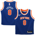 Toddler New York Knicks OG Anunoby Nike Blue Swingman Swingman Jersey - Icon Edition product image 1, provided for visual