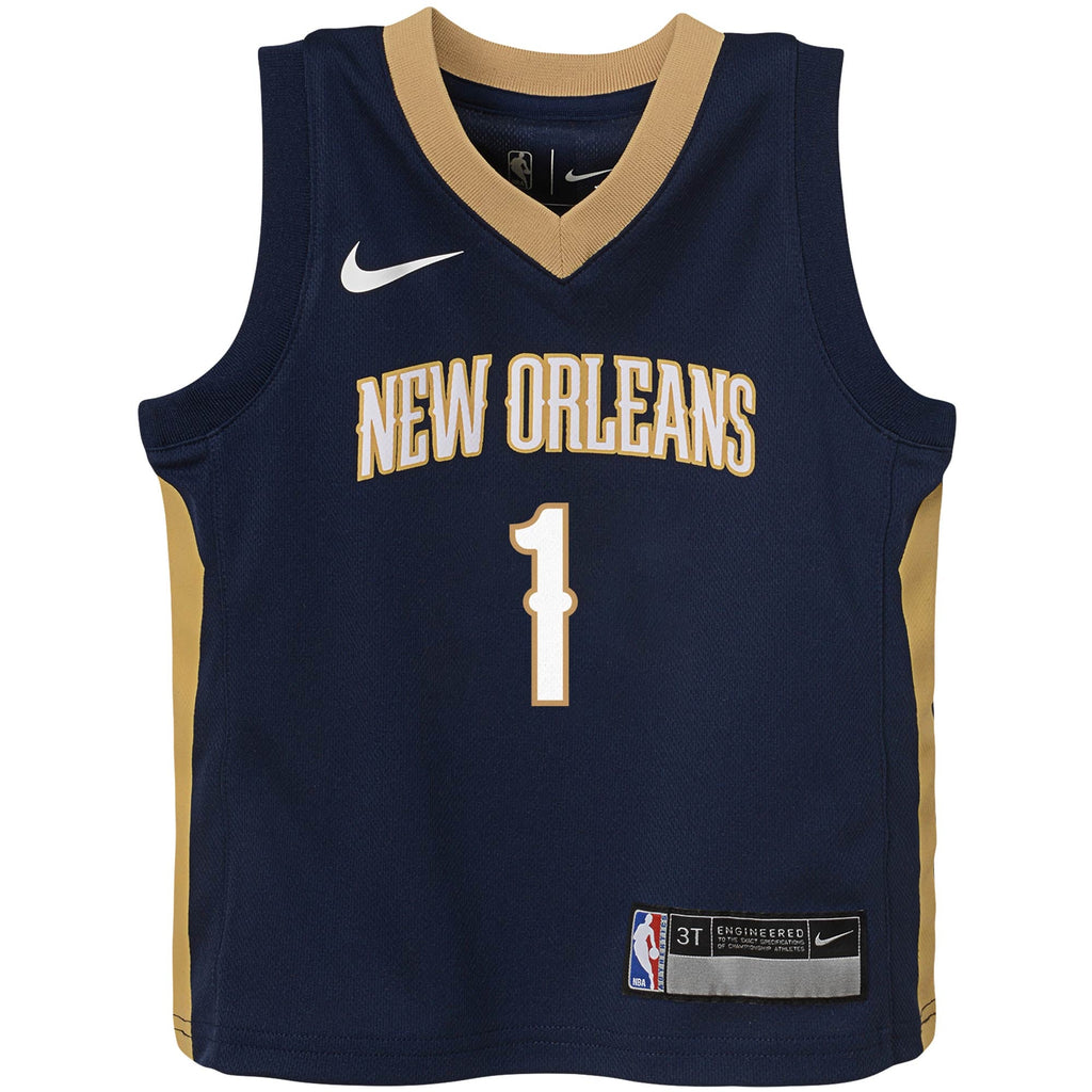 Toddler New Orleans Pelicans Zion Williamson Nike Navy Replica Jersey - Icon Edition product image 3, provided for visual