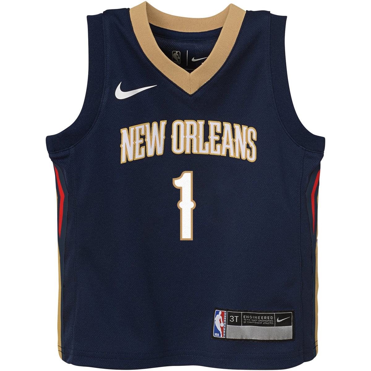 Toddler New Orleans Pelicans Zion Williamson Nike Navy Swingman Player Jersey - Icon Edition product image 3, provided for