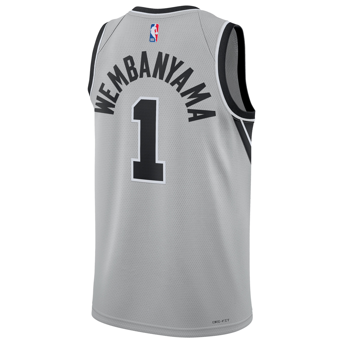 Unisex San Antonio Spurs Victor Wembanyama Jordan Brand Silver Swingman Jersey - Statement Edition product image 4, provided