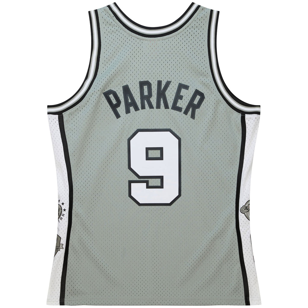 Unisex San Antonio Spurs Tony Parker Mitchell & Ness Gray Hall of Fame Class of 2023 Throwback Swingman Jersey product image