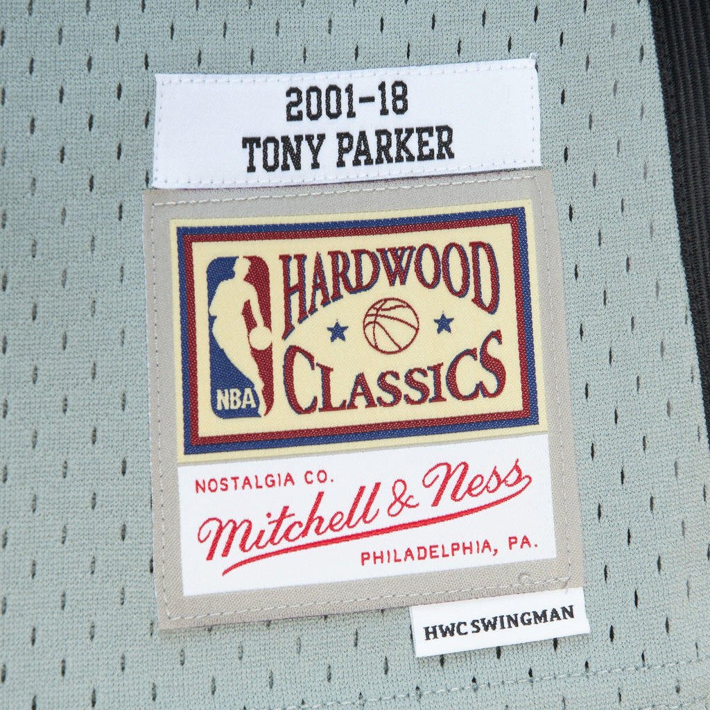 Unisex San Antonio Spurs Tony Parker Mitchell & Ness Gray Hall of Fame Class of 2023 Throwback Swingman Jersey product image