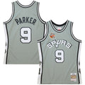 Unisex San Antonio Spurs Tony Parker Mitchell & Ness Gray Hall of Fame Class of 2023 Throwback Swingman Jersey product image