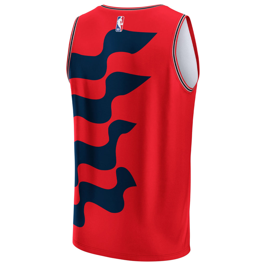 Unisex Washington Wizards NBA & KidSuper Studios by Fanatics Red Hometown Jersey product image 4, provided for visual