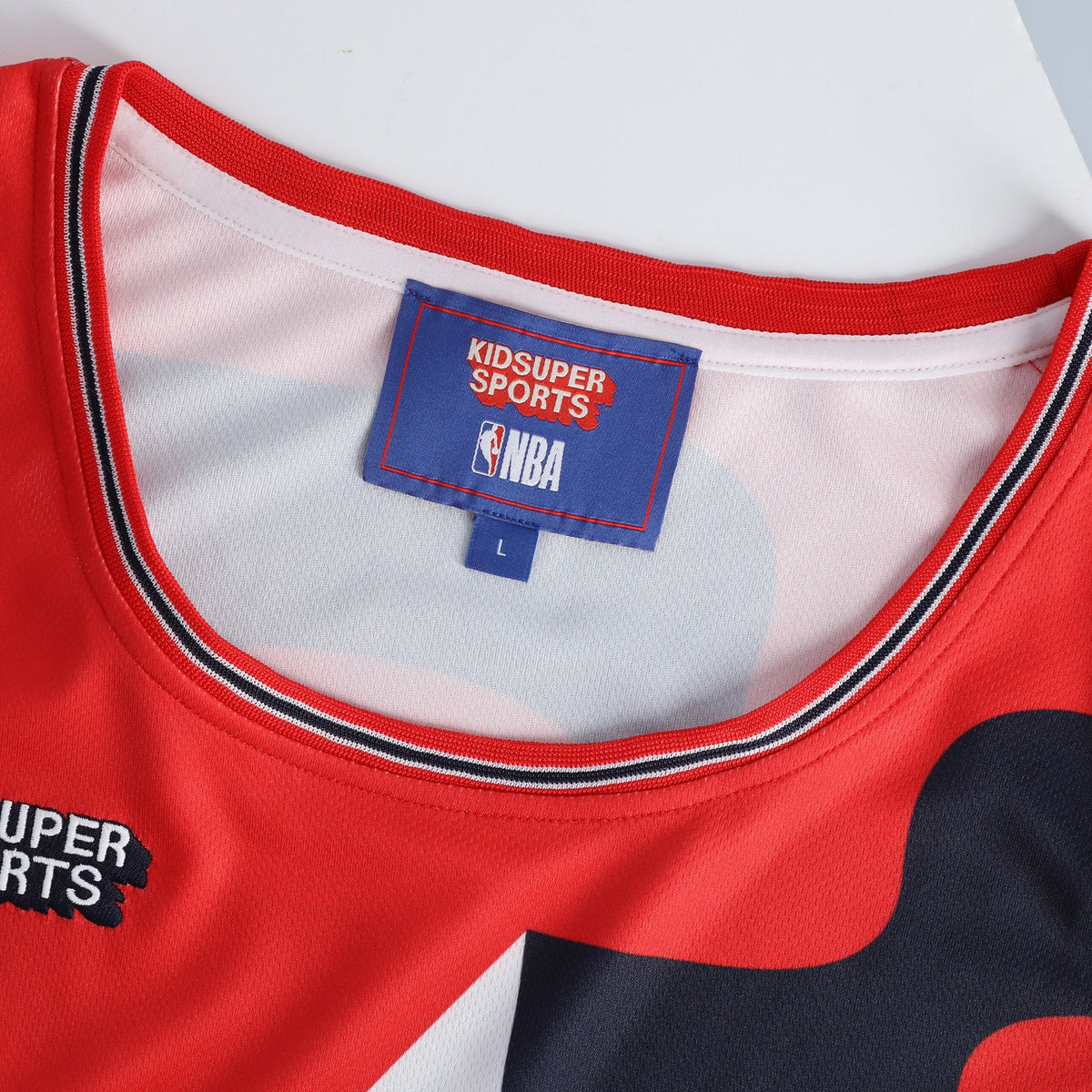 Unisex Washington Wizards NBA & KidSuper Studios by Fanatics Red Hometown Jersey product image 6, provided for visual