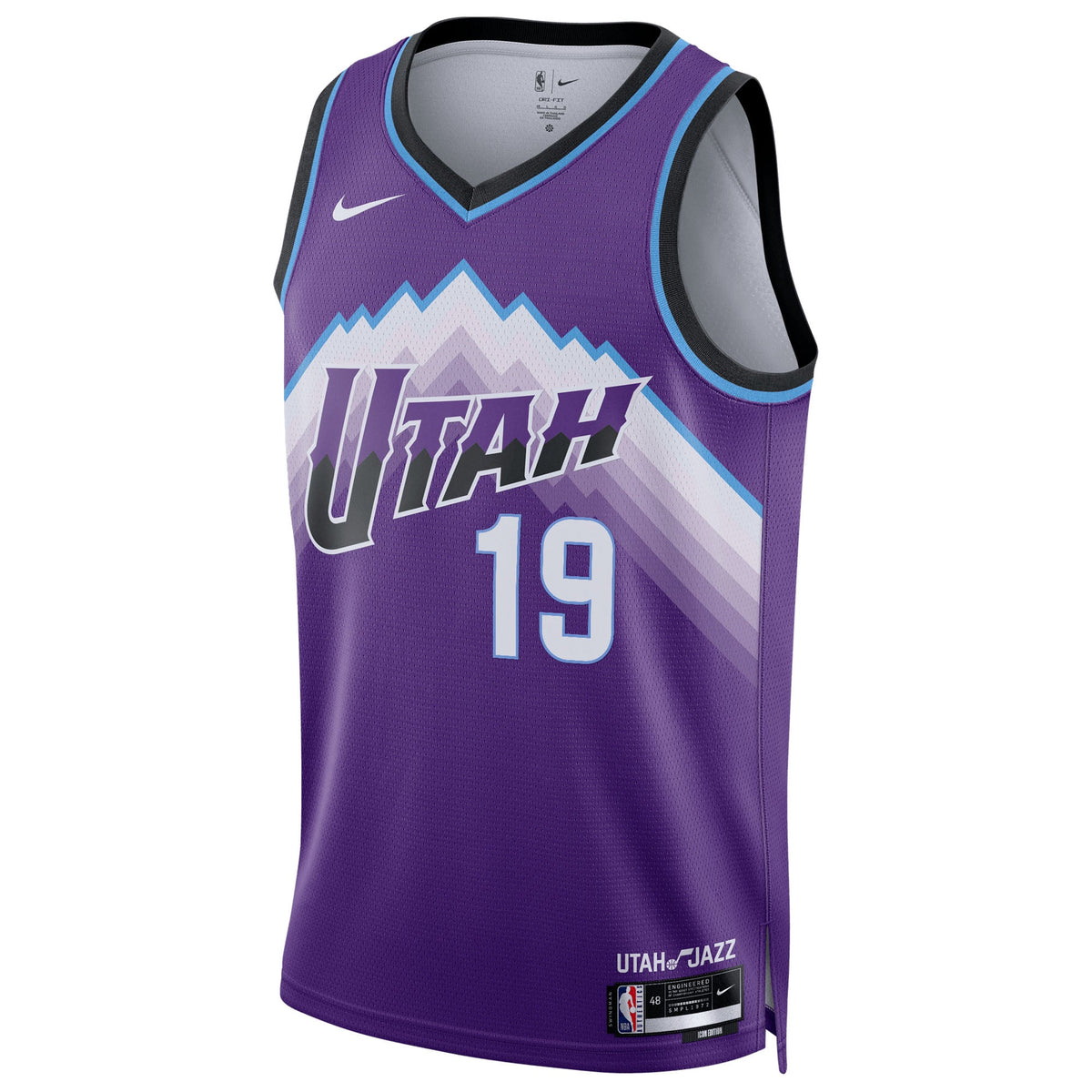 Unisex Utah Jazz Ace Bailey Nike Purple Swingman Jersey - Icon Edition product image 3, provided for visual reference and