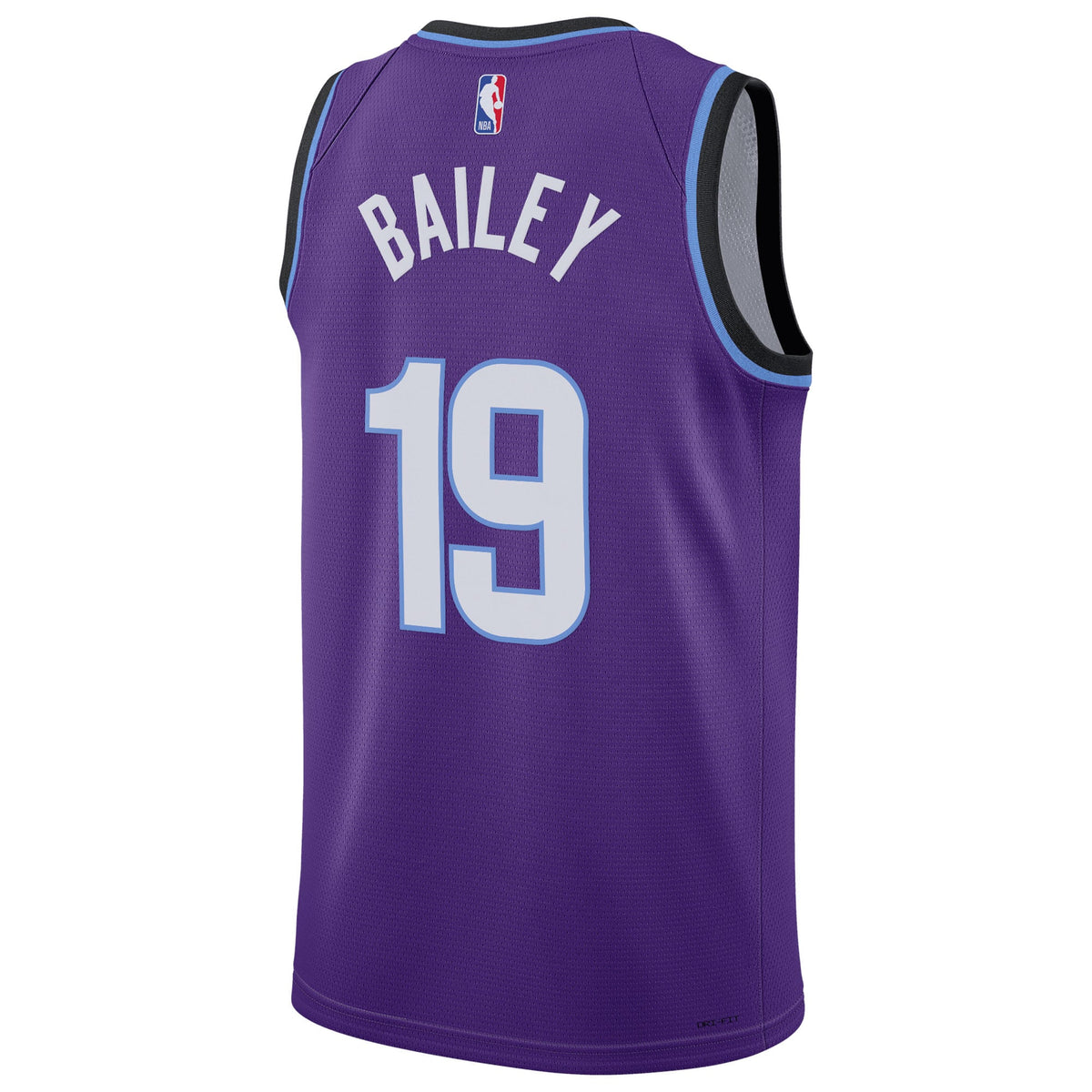 Unisex Utah Jazz Ace Bailey Nike Purple Swingman Jersey - Icon Edition product image 4, provided for visual reference and