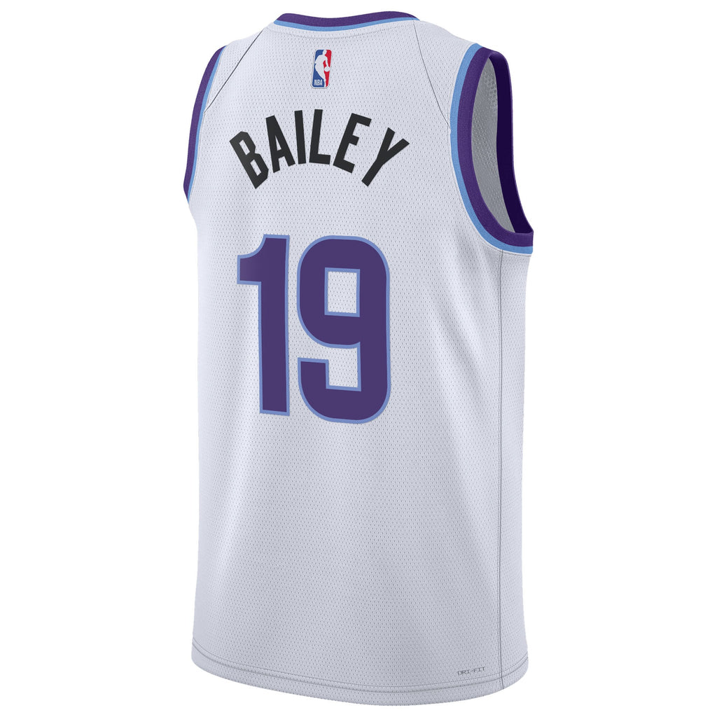 Unisex Utah Jazz Ace Bailey Nike White Swingman Jersey - Association Edition product image 4, provided for visual reference