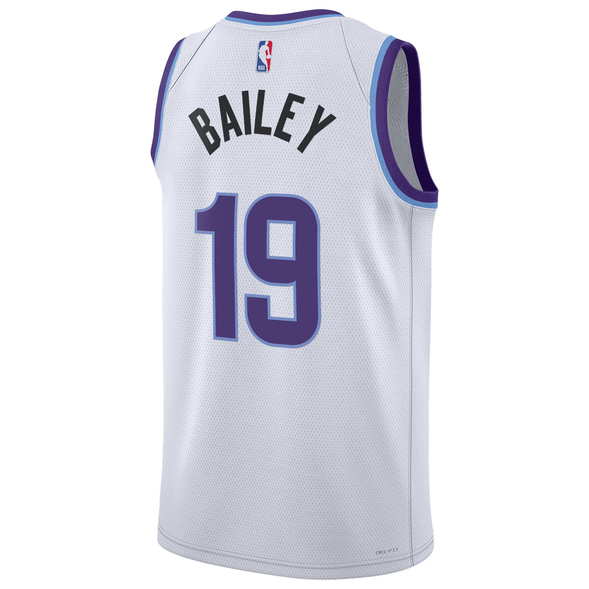 Unisex Utah Jazz Ace Bailey Nike White Swingman Jersey - Association Edition product image 4, provided for visual reference