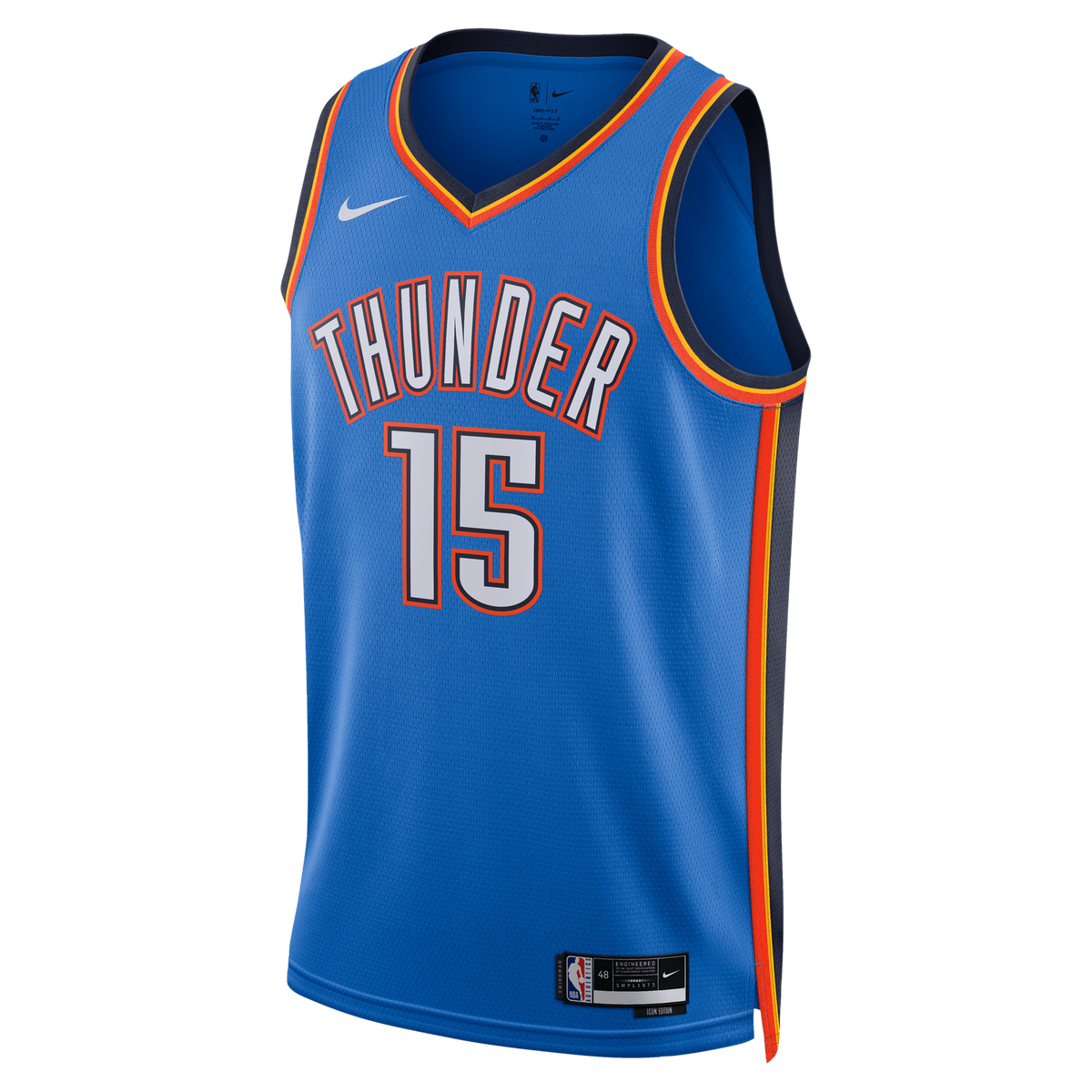 Unisex Oklahoma City Thunder Aday Mara Nike Blue Swingman Jersey - Icon Edition product image 3, provided for visual