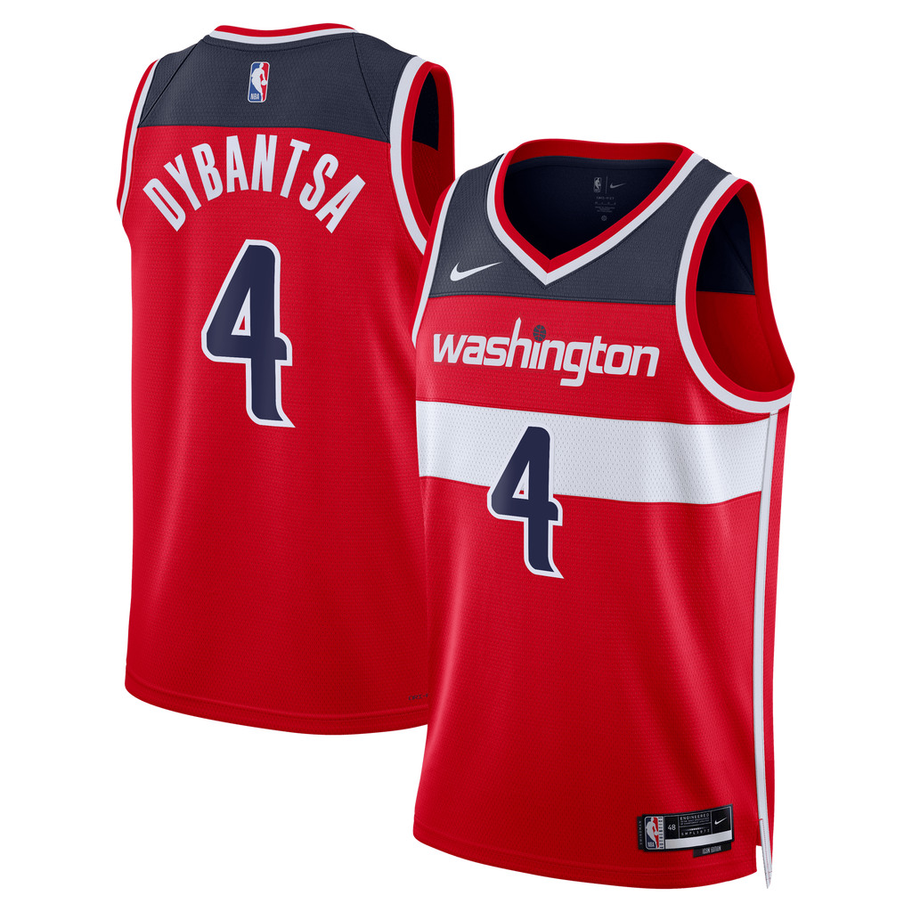 Unisex Washington Wizards AJ Dybantsa Nike Red 2026 NBA Draft Swingman Jersey - Icon Edition product image 1, provided for