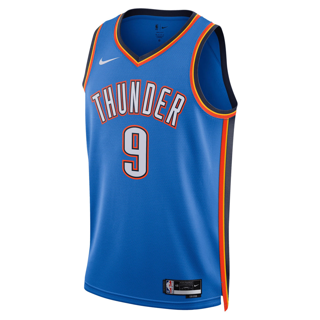 Unisex Oklahoma City Thunder Alex Caruso Nike Blue Swingman Jersey - Icon Edition product image 3, provided for visual