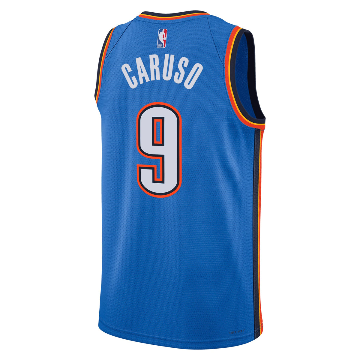 Unisex Oklahoma City Thunder Alex Caruso Nike Blue Swingman Jersey - Icon Edition product image 4, provided for visual