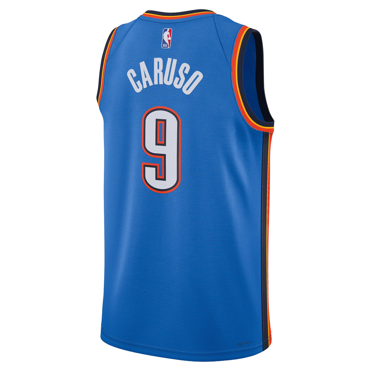 Unisex Oklahoma City Thunder Alex Caruso Nike Blue Swingman Jersey - Icon Edition product image 4, provided for visual