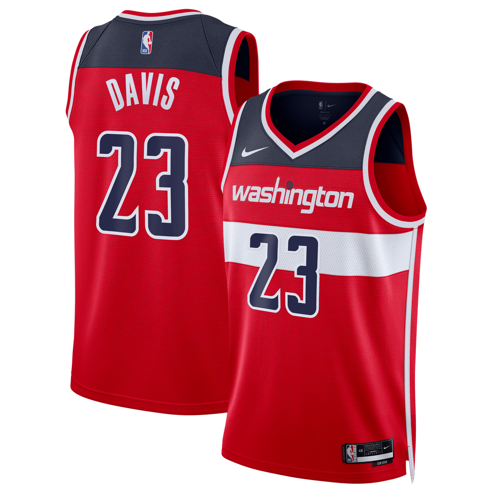 Unisex Washington Wizards Anthony Davis Nike Red Swingman Jersey - Icon Edition product image 2, provided for visual