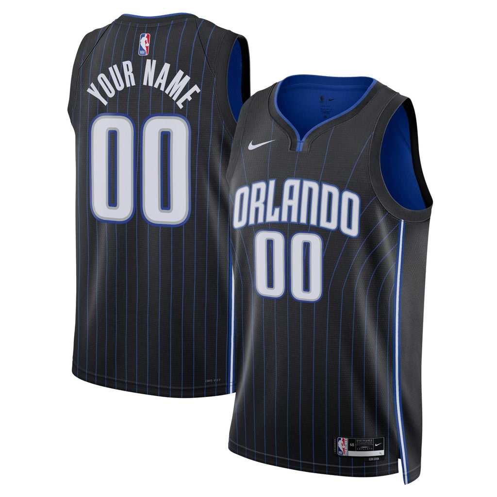 Unisex Orlando Magic Nike Black Swingman Custom Jersey - Icon Edition product image 2, provided for visual reference and