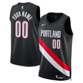 Unisex Portland Trail Blazers Nike Black Swingman Custom Jersey - Icon Edition product image 1, provided for visual