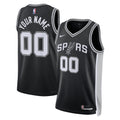 Unisex San Antonio Spurs Nike Black Swingman Custom Jersey - Icon Edition product image 1, provided for visual reference and