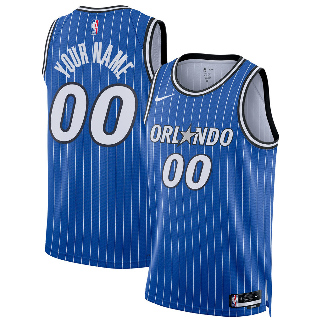 Unisex Orlando Magic Nike Blue Swingman Custom Jersey - Icon Edition product image 1, provided for visual reference and