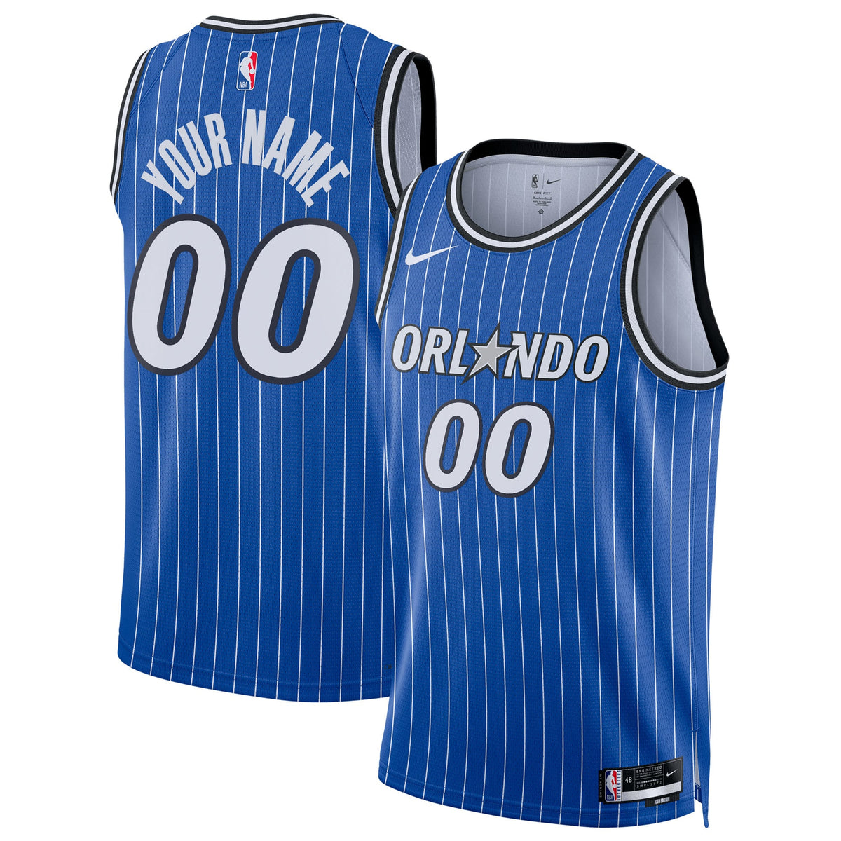 Unisex Orlando Magic Nike Blue Swingman Custom Jersey - Icon Edition product image 1, provided for visual reference and