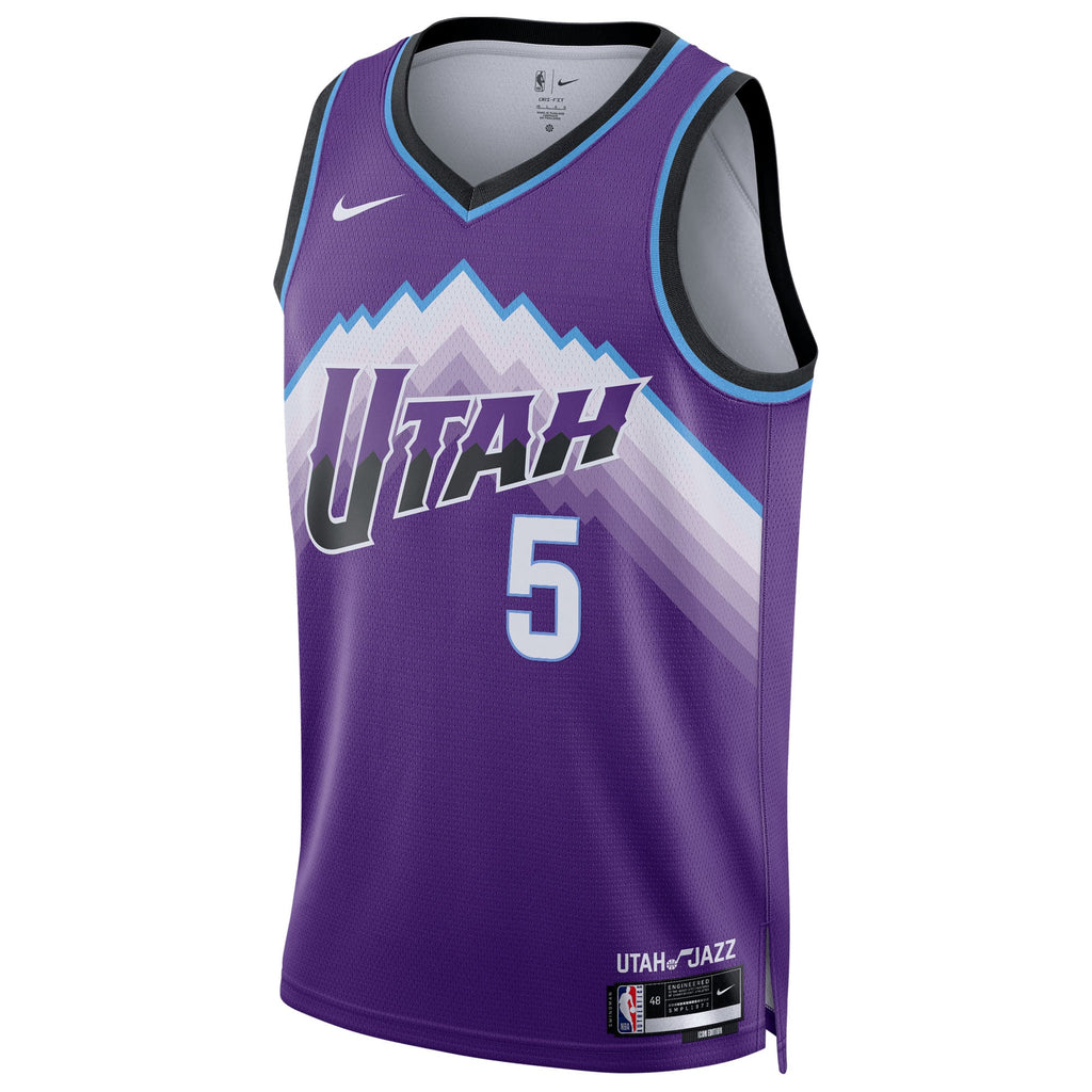 Unisex Utah Jazz Cody Williams Nike Purple Swingman Jersey - Icon Edition product image 3, provided for visual reference and
