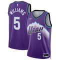 Unisex Utah Jazz Cody Williams Nike Purple Swingman Jersey - Icon Edition product image 1, provided for visual reference and