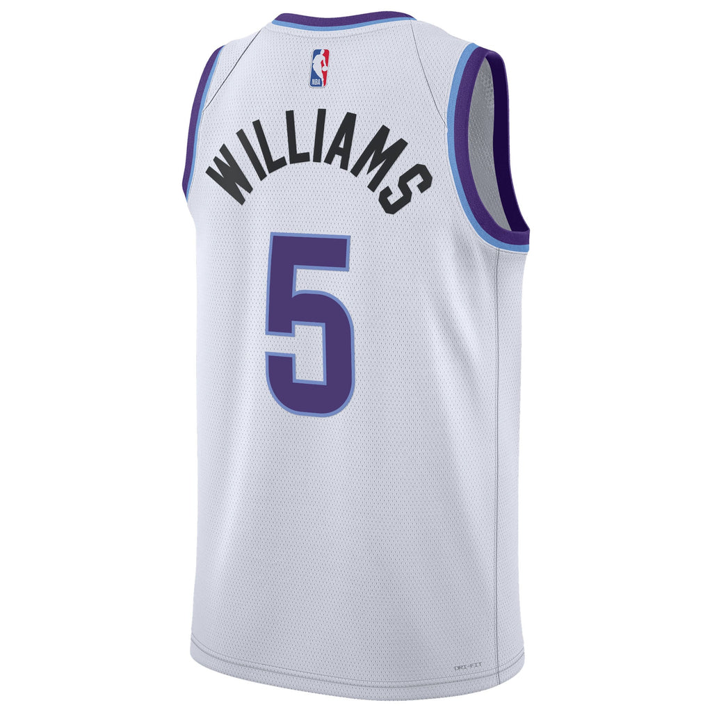 Unisex Utah Jazz Cody Williams Nike White Swingman Jersey - Association Edition product image 4, provided for visual