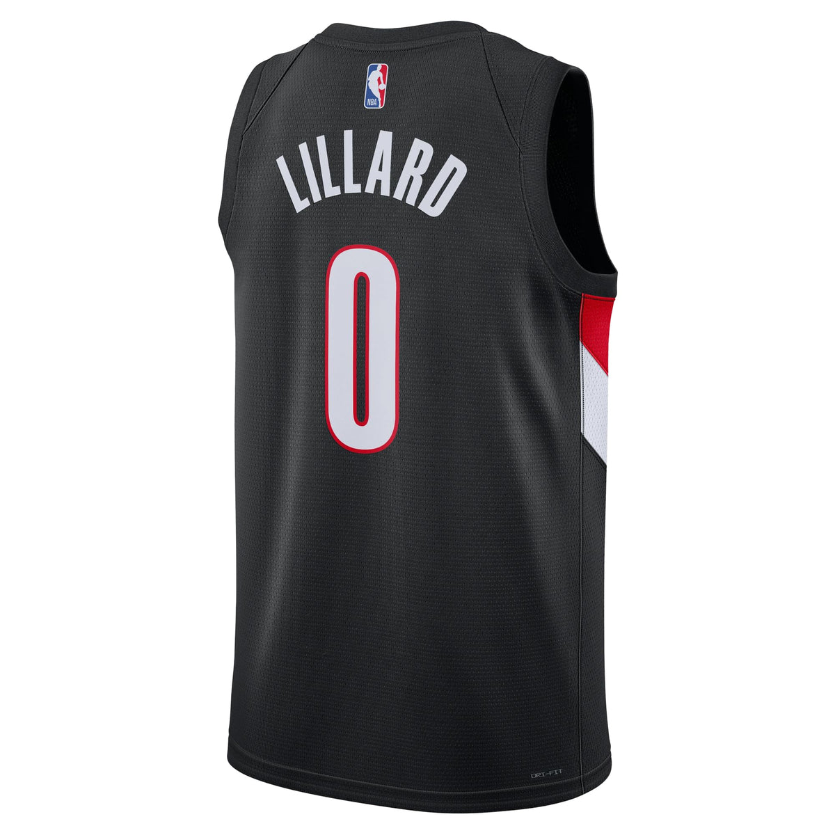 Unisex Portland Trail Blazers Damian Lillard Nike Black Swingman Player Jersey - Icon Edition product image 4, provided for